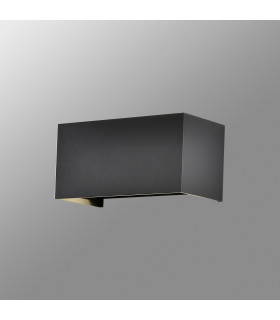 Davos Rectangle Wall Lamp Dimmable 4 x 6W LED 2700K 2200lm IP54 Sand Black 3yrs Warranty-2