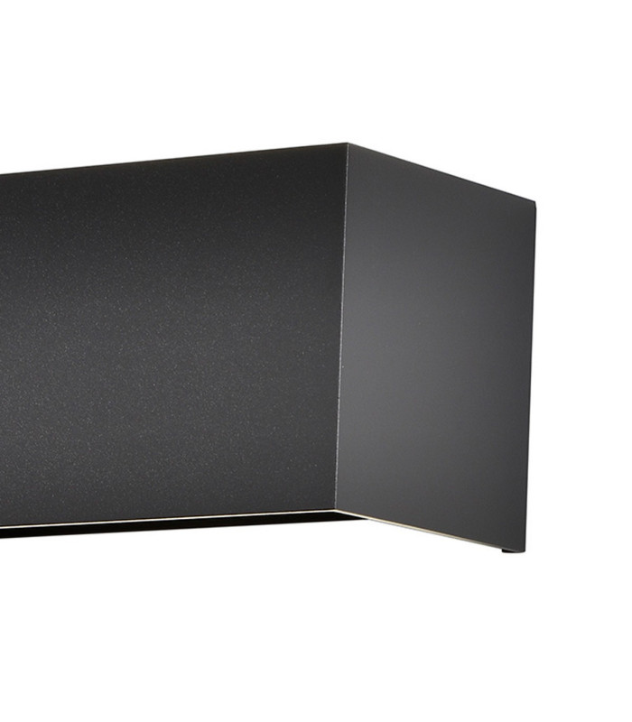 Davos Rectangle Wall Lamp Dimmable 4 x 6W LED 2700K 2200lm IP54 Sand Black 3yrs Warranty-4