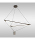 Electra Large Pendant 7W + 25W LED 3000K 2500lm Black / Black Chrome / White Acrylic 3yrs Warranty-2