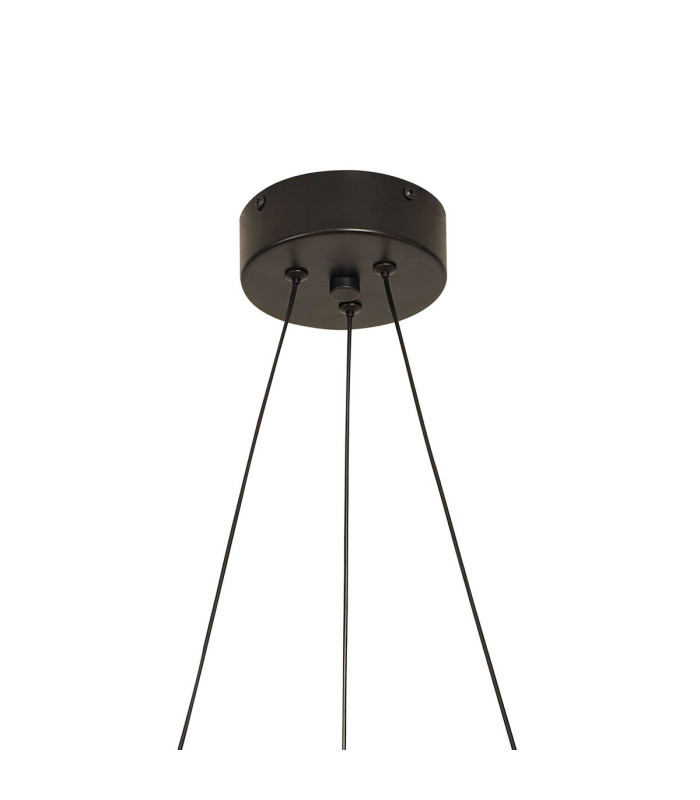 Electra Small Pendant 7W + 14W LED 3000K 1600lm Black / Black Chrome / White Acrylic 3yrs Warranty-6