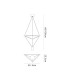 Electra Small Pendant 7W + 14W LED 3000K 1600lm Black / Black Chrome / White Acrylic 3yrs Warranty-7