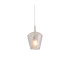 Elsa Assembly Pendant (WITHOUT PLATE) With Inverted Bell Shade 1 Light E27 Clear Glass With Frosted Inner Cone-1
