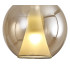 Elsa Assembly Pendant (WITHOUT PLATE) With Round Shade 1 Light E27 Bronze Glass With Frosted Inner Cone-4