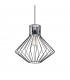 1 Light Wire Ceiling Pendant Black, E27 - 1