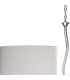Eve Linear Pendant 2 Arm 4 Light E27 Polished Chrome With Spanish Corrugated White Oval Shades-4