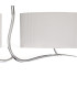 Eve Linear Pendant 2 Arm 4 Light E27 Polished Chrome With Spanish Corrugated White Oval Shades-5