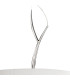 Eve Single Pendant 3 Light E27 Polished Chrome With Spanish Corrugated White Round Shade-4