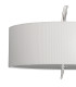Eve Single Pendant 3 Light E27 Polished Chrome With Spanish Corrugated White Round Shade-5
