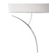 Eve Floor Lamp 2 Light E27 Polished Chrome With Spanish Corrugated White Oval Shade-4