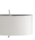 Eve Table Lamp 2 Light E27 Small Polished Chrome With Spanish Corrugated White Oval Shade-4