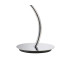 Eve Table Lamp 2 Light E27 Large Polished Chrome With Spanish Corrugated White Round Shade-3