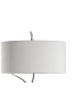 Eve Table Lamp 2 Light E27 Large Polished Chrome With Spanish Corrugated White Round Shade-5
