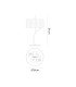 Eve Table Lamp 2 Light E27 Large Polished Chrome With Spanish Corrugated White Round Shade-6