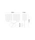 Eve Wall Lamp 2 Light E27 Polished Chrome With Spanish Corrugated White Oval Shades-5