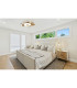 Flowers 24W LED Dimmable Ceiling Light With Built-In 25W DC Reversible Fan Remote Control 2700-5000K 2900lm White/Wood-3
