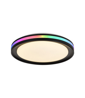 Gamer Ceiling 30W LED With Remote Control 3000K-6500K/RGB 2000lm Black 3yrs Warranty-2