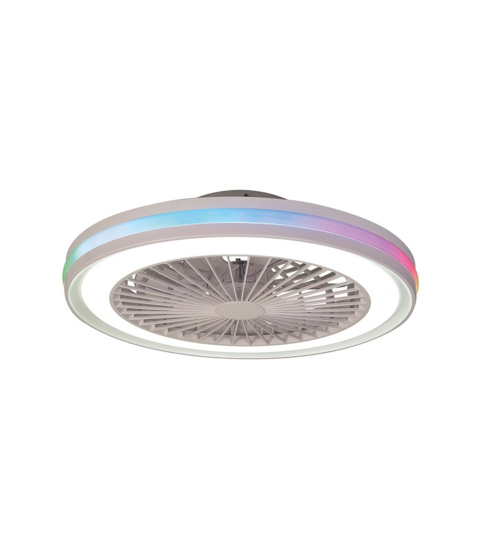 Gamer 40W LED Dimmable White/RGB Ceiling Light With Built-In 20W DC Reversible Fan c/w Remote Control 4200lm White-1