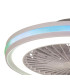 Gamer 40W LED Dimmable White/RGB Ceiling Light With Built-In 20W DC Reversible Fan c/w Remote Control 4200lm White-7