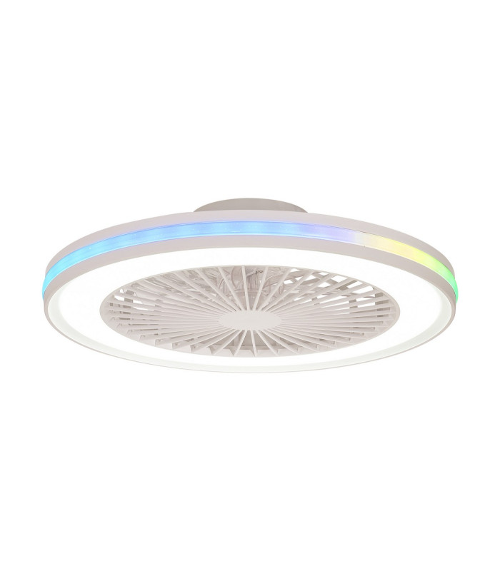Gamer 60W LED Dimmable White/RGB Ceiling Light With Built-In 26W DC Reversible Fan c/w Remote Control 4200lm White-1