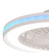 Gamer 60W LED Dimmable White/RGB Ceiling Light With Built-In 26W DC Reversible Fan c/w Remote Control 4200lm White-7