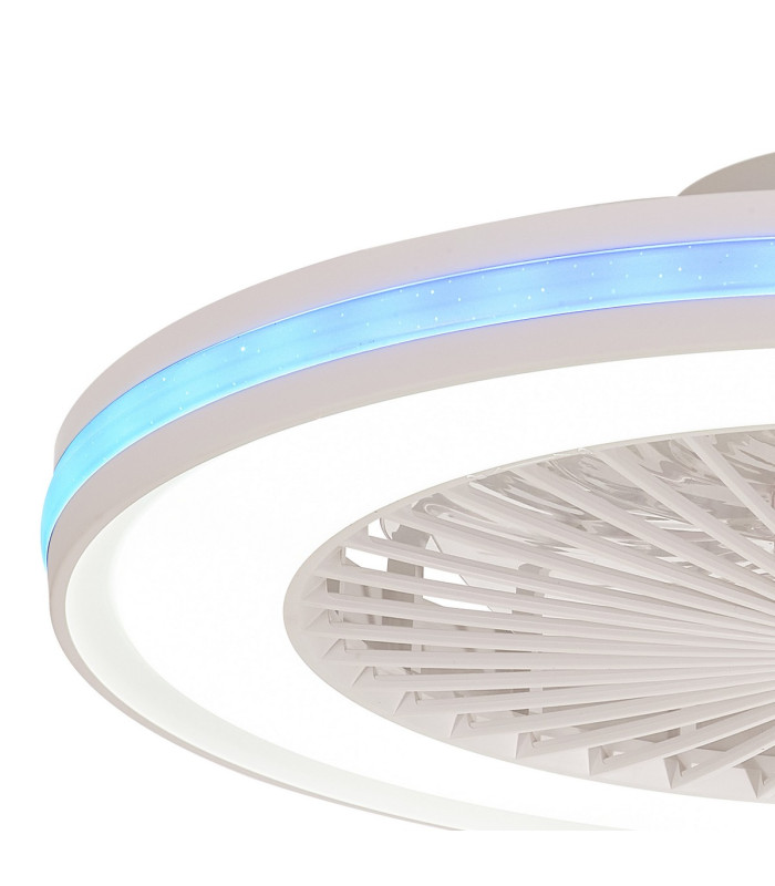Gamer 60W LED Dimmable White/RGB Ceiling Light With Built-In 26W DC Reversible Fan c/w Remote Control 4200lm White-7