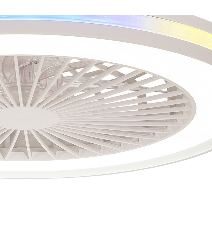 Gamer 60W LED Dimmable White/RGB Ceiling Light With Built-In 26W DC Reversible Fan c/w Remote Control 4200lm White-8