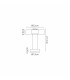 Gin Small Table Lamp 1 Light GU10 Black-6