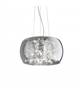 5 Light Round Ceiling Pendant Smokey, G9 - 1