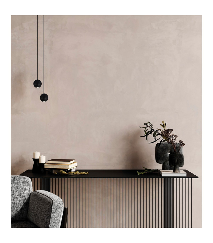 Gruissan Ball Pendant 5W LED 3000K 350lm Matt Black 3yrs Warranty-3