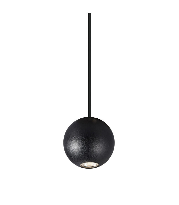 Gruissan Ball Pendant 5W LED 3000K 350lm Matt Black 3yrs Warranty-5