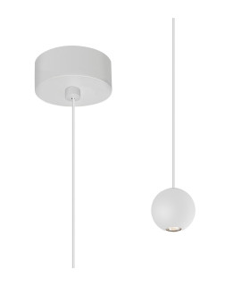 Gruissan Ball Pendant 5W LED 3000K 350lm Matt White 3yrs Warranty-1