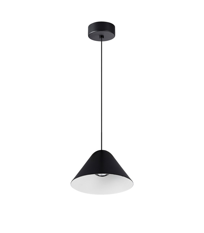 Gruissan Cone Pendant 5W LED 3000K 350lm Matt Black/Matt White 3yrs Warranty-4