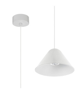 Gruissan Cone Pendant 5W LED 3000K 350lm Matt White 3yrs Warranty-1