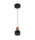 Gruissan Cylinder Pendant 5W LED 3000K 350lm Matt Black/Matt Gold 3yrs Warranty-4
