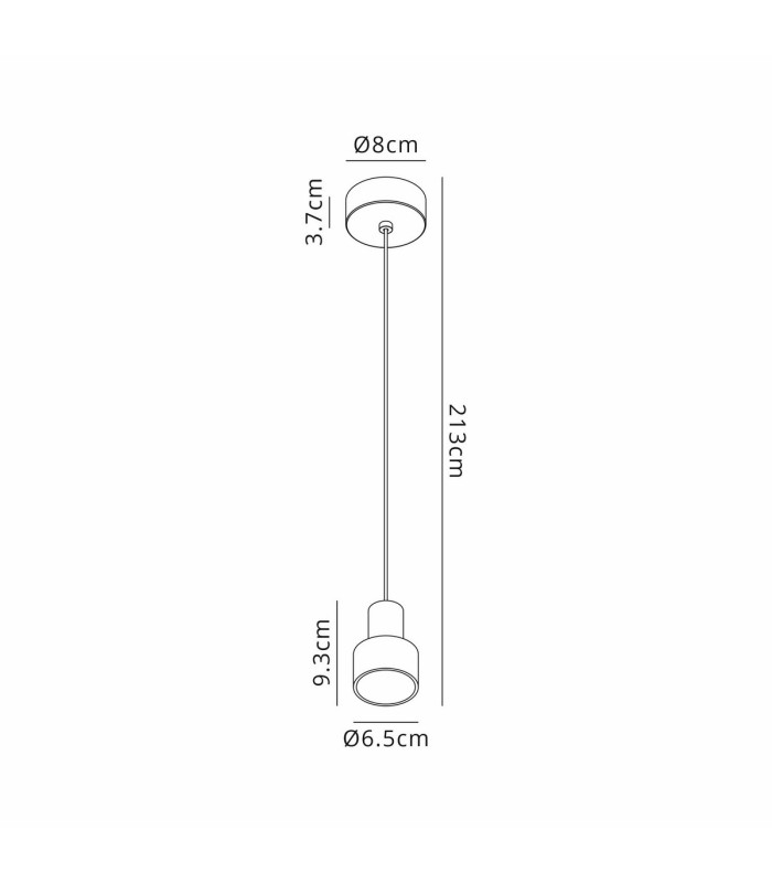 Gruissan Cylinder Pendant 5W LED 3000K 350lm Matt Black/Matt Gold 3yrs Warranty-7