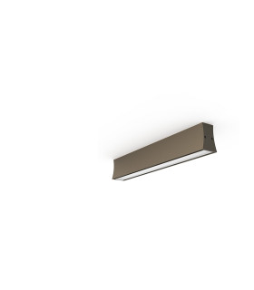 Hanok 40cm Linear Ceiling Light 110° 14W LED 3000K 950lm Sand Brown 3yrs Warranty-1