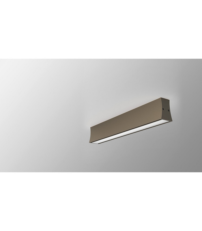 Hanok 40cm Linear Ceiling Light 110° 14W LED 3000K 950lm Sand Brown 3yrs Warranty-2