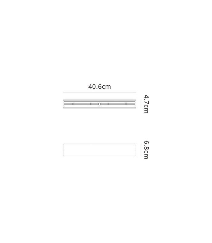 Hanok 40cm Linear Ceiling Light 110° 14W LED 3000K 950lm Sand Brown 3yrs Warranty-5