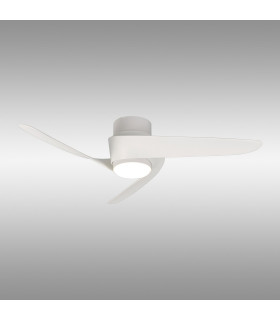 Island 24W LED Dimmable Ceiling Light With Built-In 30W DC Fan 2700-5000K Remote & APP Control 1700lm White 5yrs Warranty-2