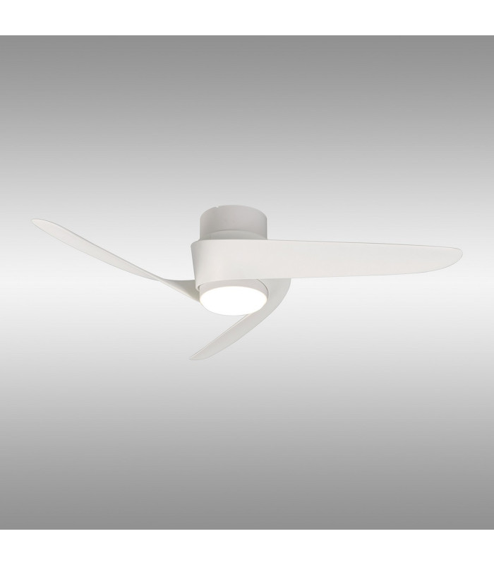 Island 24W LED Dimmable Ceiling Light With Built-In 30W DC Fan 2700-5000K Remote & APP Control 1700lm White 5yrs Warranty-2