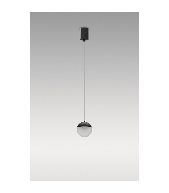 Kilda 1 Light Surface Pendant 10W LED 3000K 800lm Black 3yrs Warranty-2