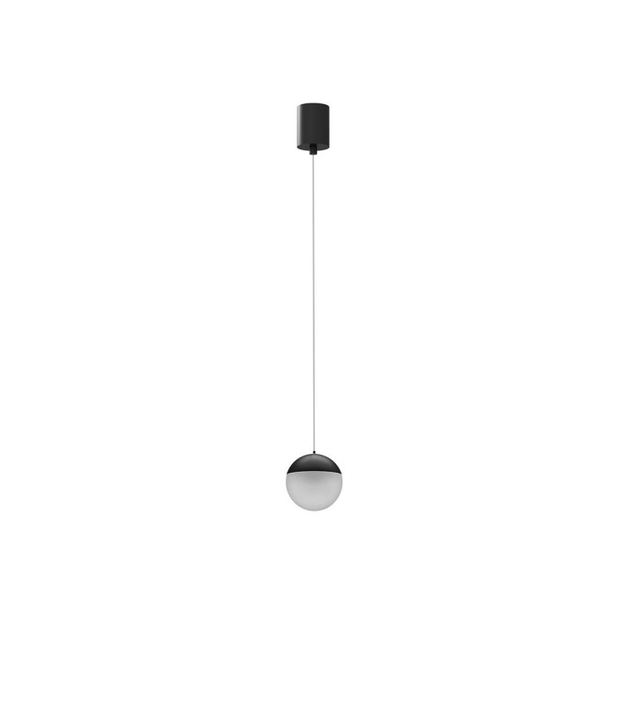 Kilda 1 Light Surface Pendant 10W LED 3000K 800lm Black 3yrs Warranty-3