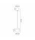 Kilda 1 Light Surface Pendant 10W LED 3000K 800lm White 3yrs Warranty-6
