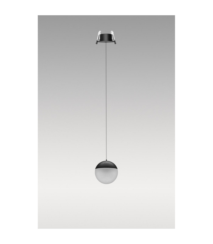 Kilda 1 Light Recessed Pendant 10W LED 3000K 800lm Black 3yrs Warranty-2