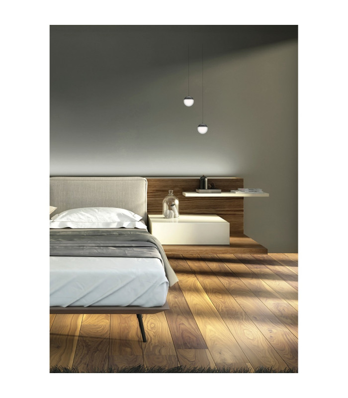 Kilda 1 Light Recessed Pendant 10W LED 3000K 800lm Black 3yrs Warranty-3