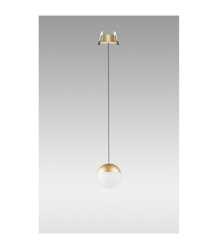 Kilda 1 Light Recessed Pendant 10W LED 3000K 800lm Gold 3yrs Warranty-2