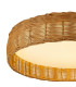 Kilimanjaro 24W LED Ceiling Light CCT 2700/4000/5000K 1700lm Beige Rattan 5yrs Warranty-6