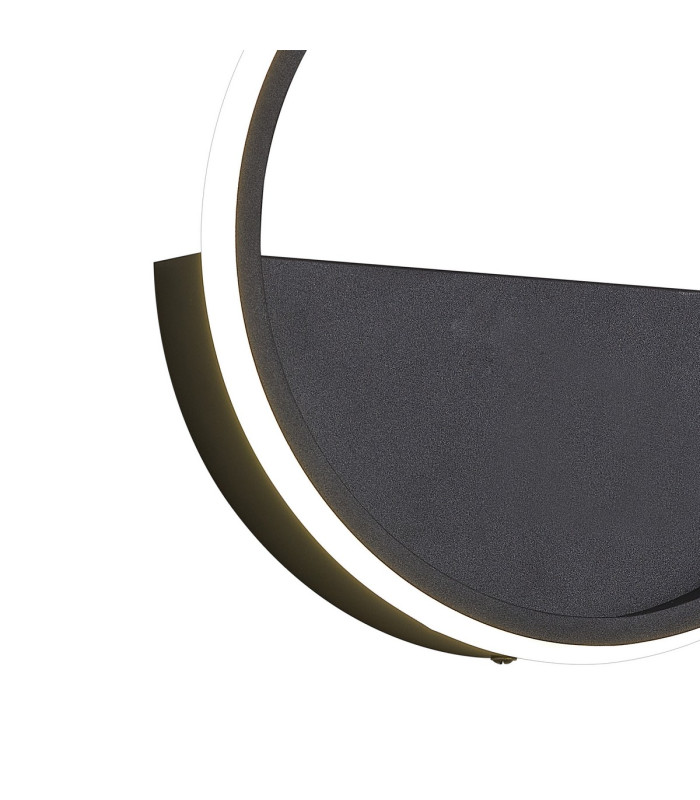 Kitesurf 20cm Wall Lamp 8W LED 3000K 640lm Black 3yrs Warranty-3