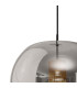 Kriss Squircle Pendant 1 Light GU10 Black/Black Glass Shade With Inner Lined Funnel Glass-6