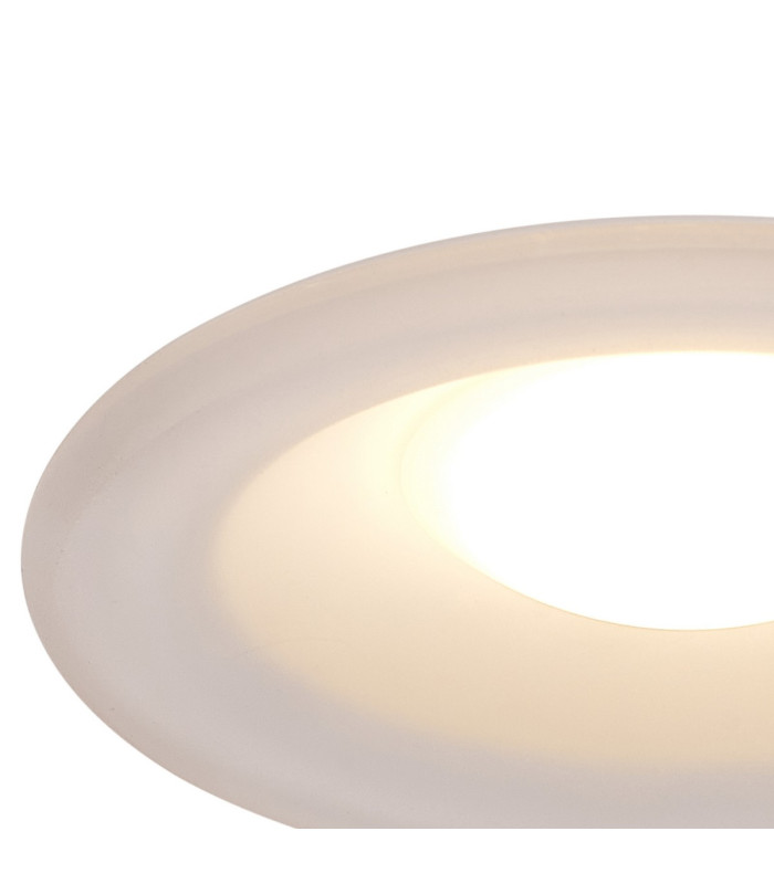 Lagos Recessed Spotlight 12cm Round GU10 (Max 12W) Cut Out 95mm White-4